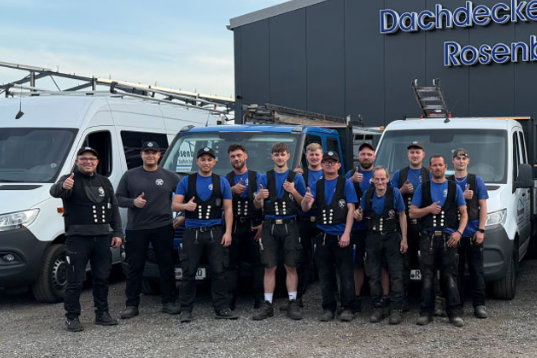 Dachdecker-Team